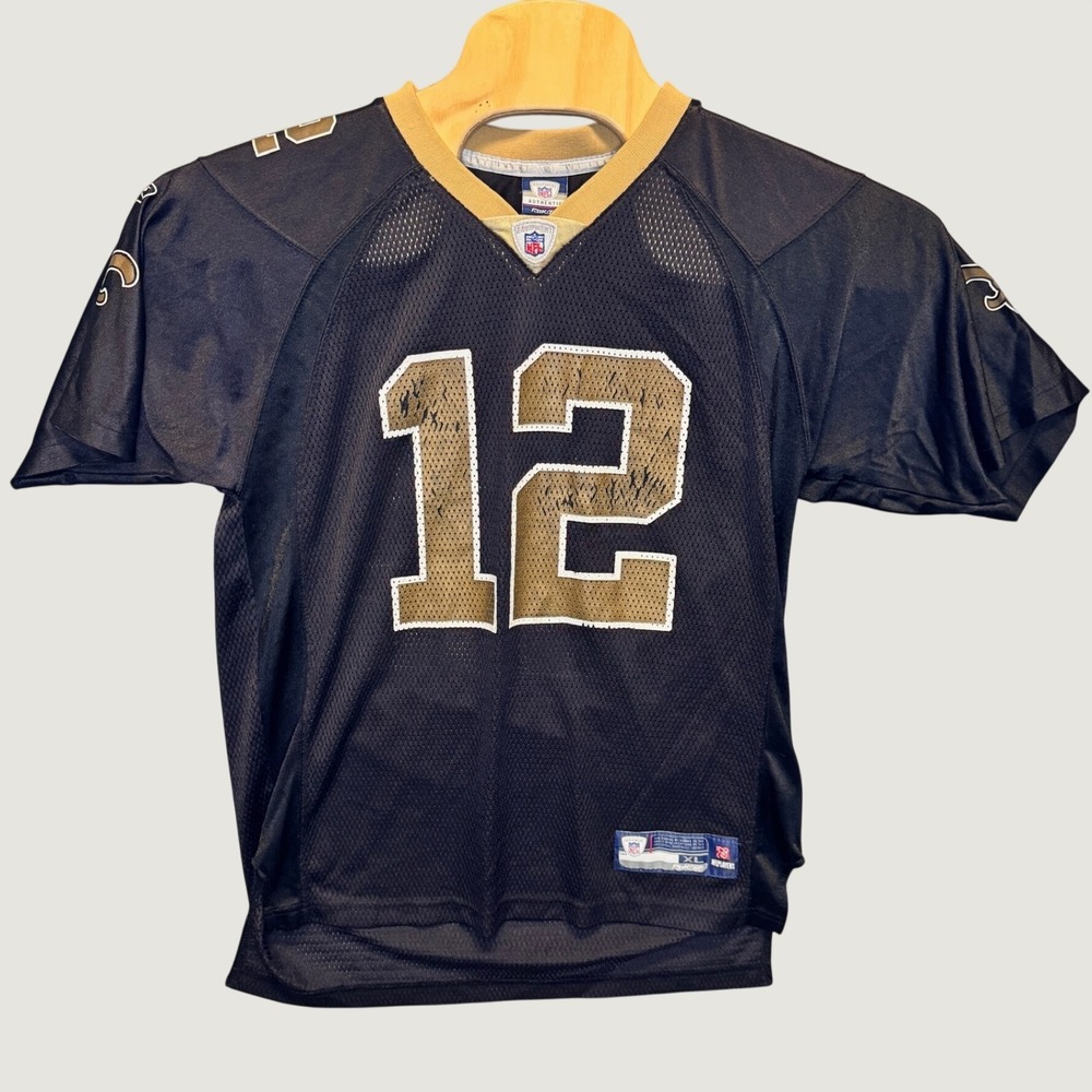 2371 | Reebok New Orleans Saints Marques Colston 12 NFL Jersey Black Youth XL